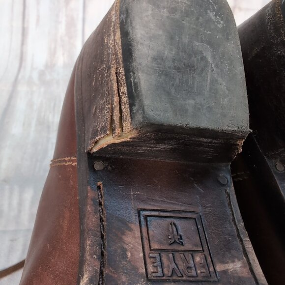 Frye Brown Leather Lace-Up Ankle Boots – Women’s Size 7.5M - Picture 9 of 11